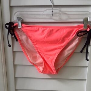 Xhilaration Coral Bikini Bottoms with Side Ties
